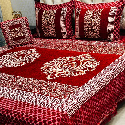 PREMIUM 4PC VELVET JAQUARD BEDSHEET