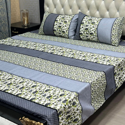 PREMIUM 3D CRYSTAL COTTON DOUBLE BEDSHEET