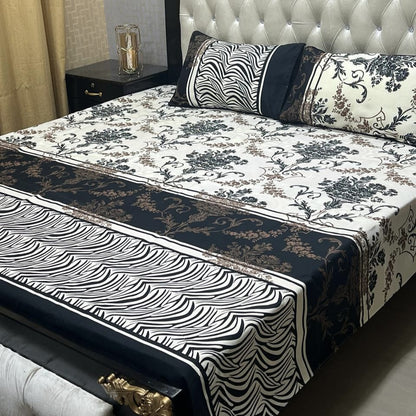 PREMIUM 3D CRYSTAL COTTON DOUBLE BEDSHEET