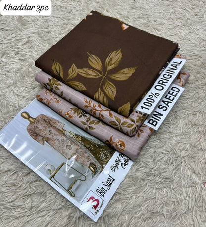 PREMIUM BIN SAEED KHADDAR 3PC SUIT