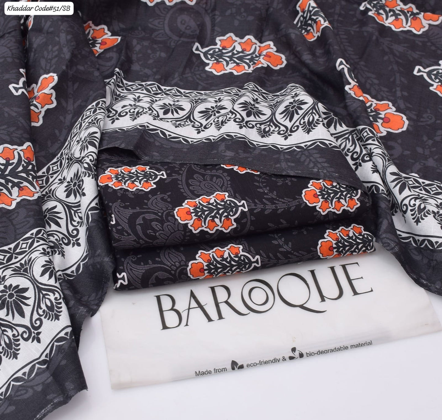 PREMIUM BAROQUE KHADDAR 3PC SUIT