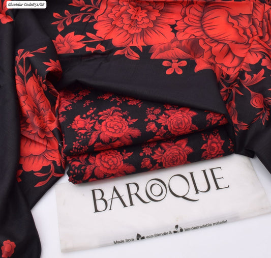 PREMIUM BAROQUE KHADDAR 3PC SUIT