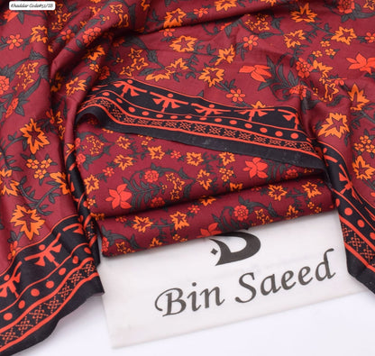 PREMIUM BIN SAEED KHADDAR 3PC SUIT