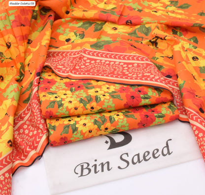 PREMIUM BIN SAEED KHADDAR 3PC SUIT