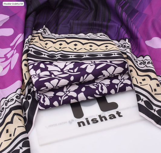 PREMIUM NISHAT KHADDAR 3PC SUIT