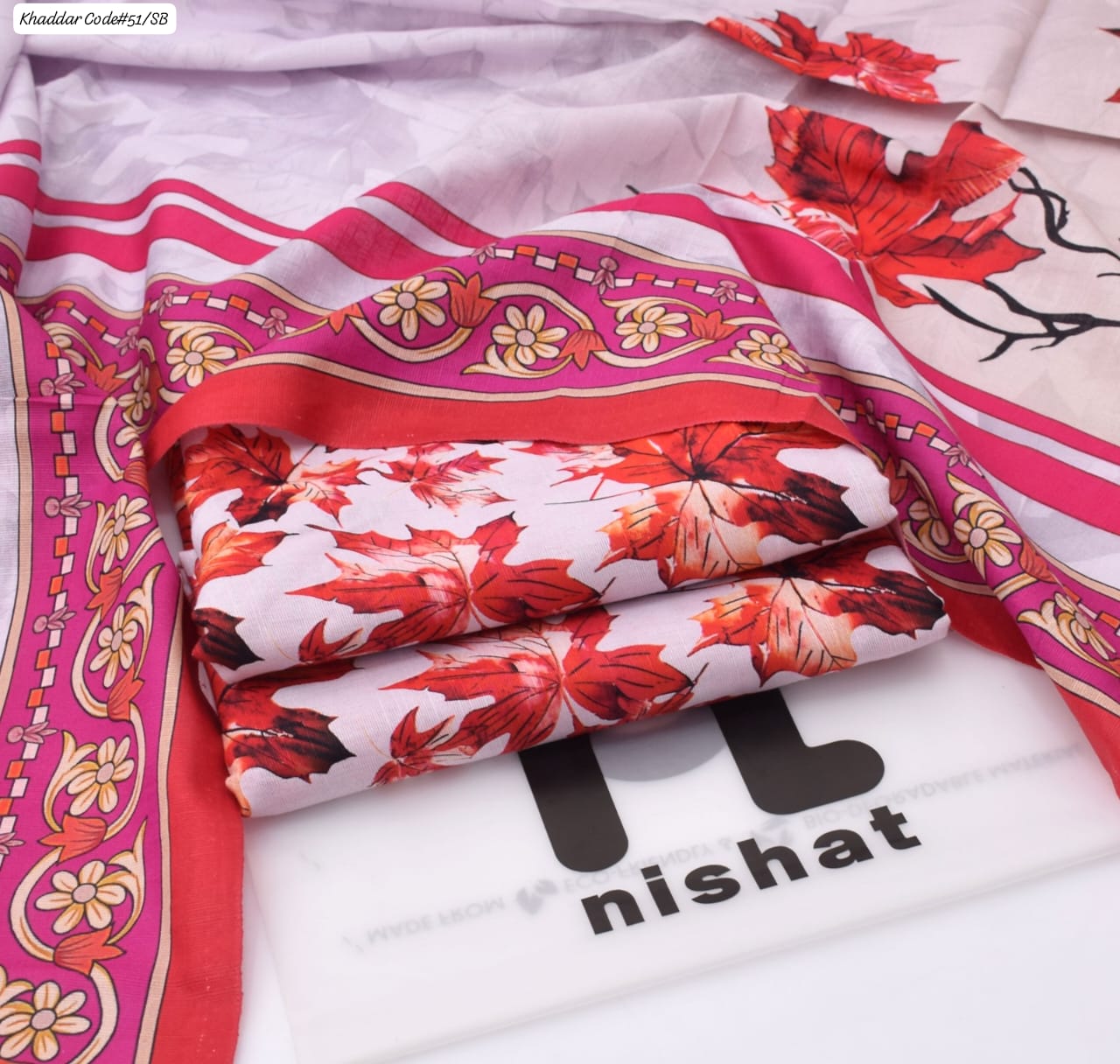 PREMIUM NISHAT KHADDAR 3PC SUIT