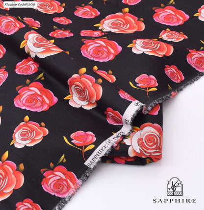 SAPPHIRE | UNSTITCHED 2 PIECE KHADDAR PRINTED SUIT