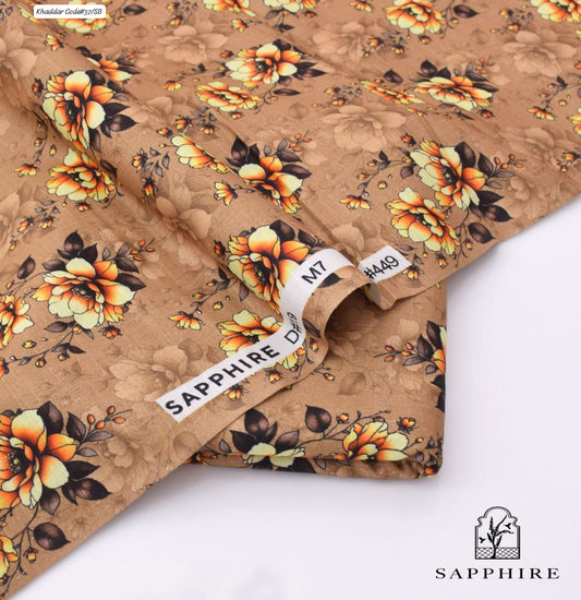 SAPPHIRE | UNSTITCHED 2 PIECE KHADDAR PRINTED SUIT