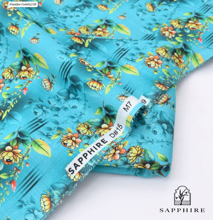 SAPPHIRE | UNSTITCHED 2 PIECE KHADDAR PRINTED SUIT