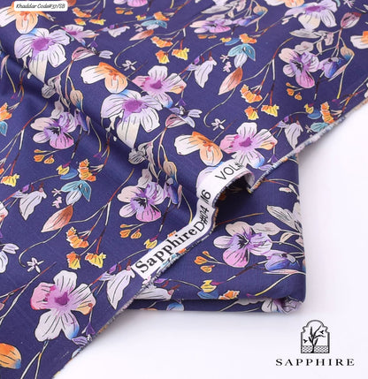 SAPPHIRE | UNSTITCHED 2 PIECE KHADDAR PRINTED SUIT