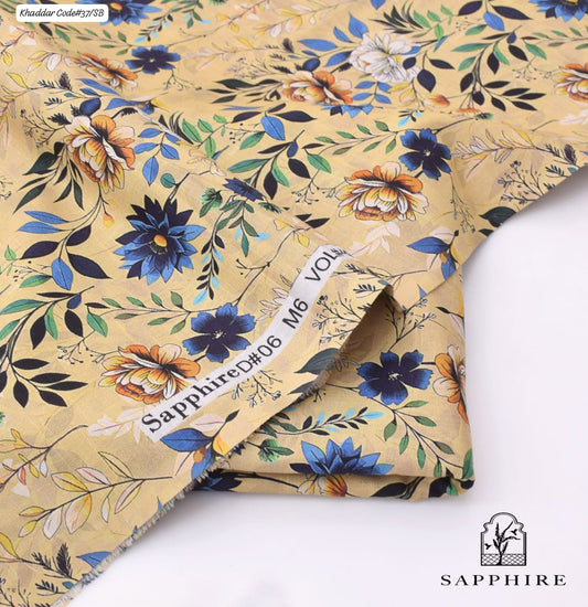 SAPPHIRE | UNSTITCHED 2 PIECE KHADDAR PRINTED SUIT