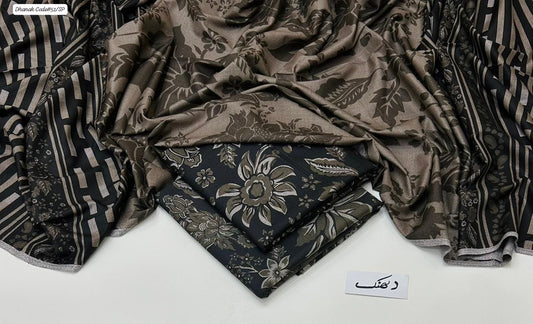 DHANAK | 3 PIECE DIGITAL PRINT UNSTITCHED WINTER SUIT