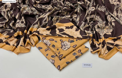 DHANAK | 3 PIECE DIGITAL PRINT UNSTITCHED WINTER SUIT