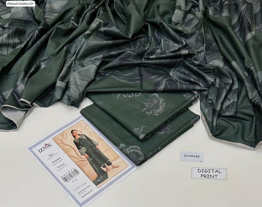 DHANAK | 3 PIECE DIGITAL PRINT UNSTITCHED WINTER SUIT