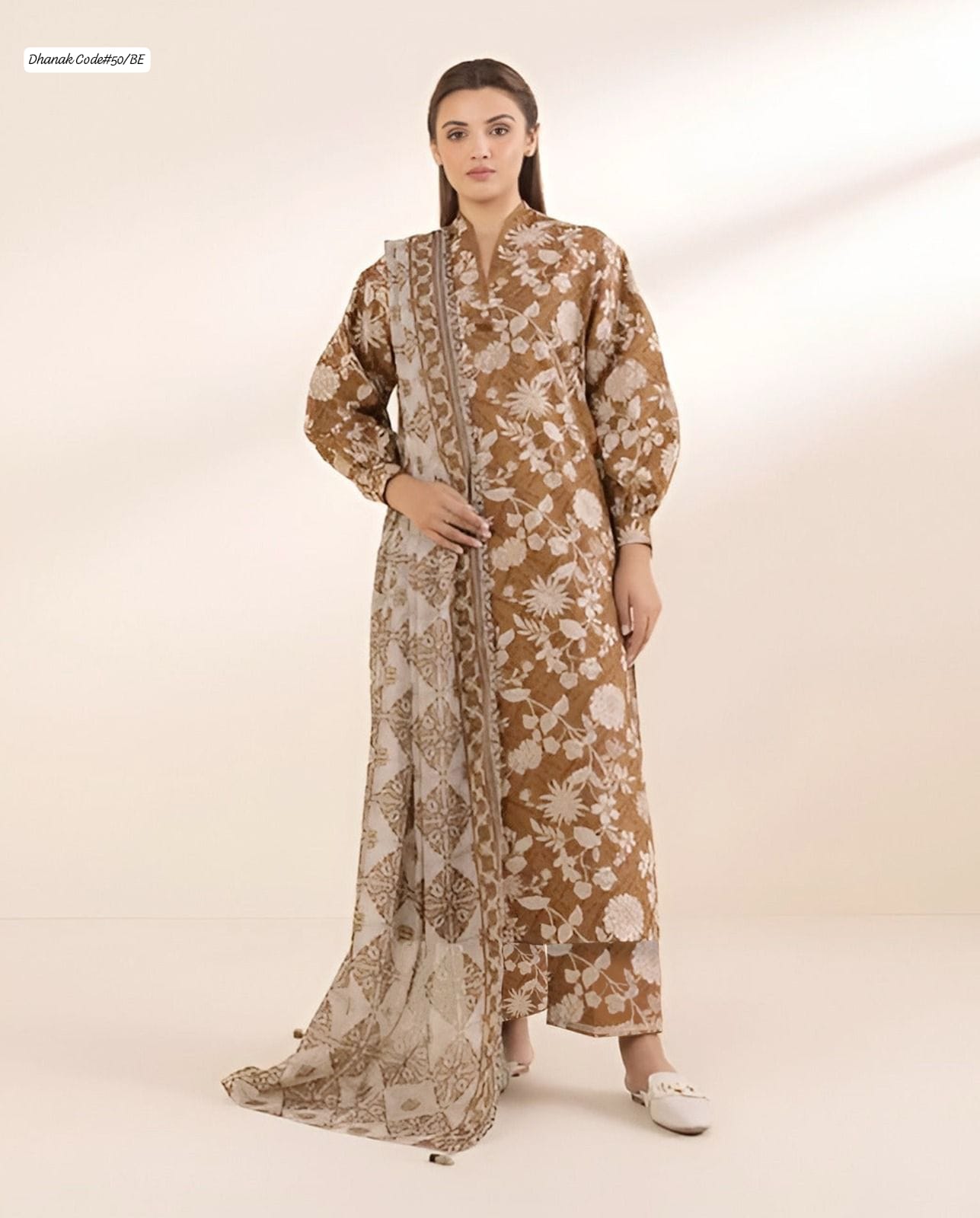DHANAK | 3 PIECE DIGITAL PRINT UNSTITCHED WINTER SUIT