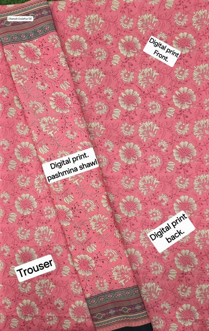 DHANAK | 3 PIECE DIGITAL PRINT UNSTITCHED WINTER SUIT