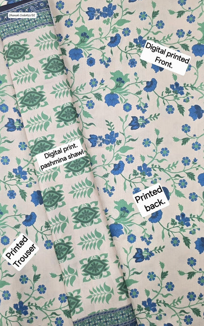 DHANAK | 3 PIECE DIGITAL PRINT UNSTITCHED WINTER SUIT