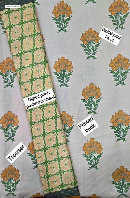 DHANAK | 3 PIECE DIGITAL PRINT UNSTITCHED WINTER SUIT