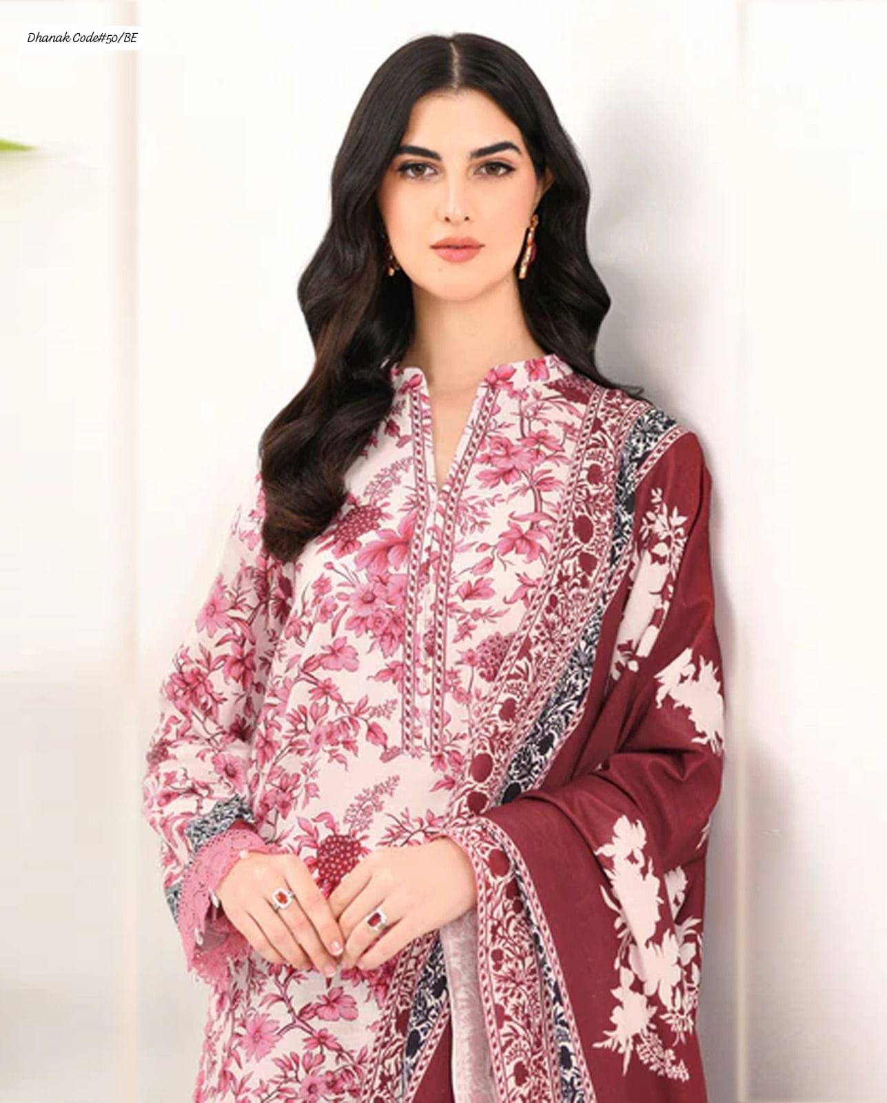 DHANAK | 3 PIECE DIGITAL PRINT UNSTITCHED WINTER SUIT