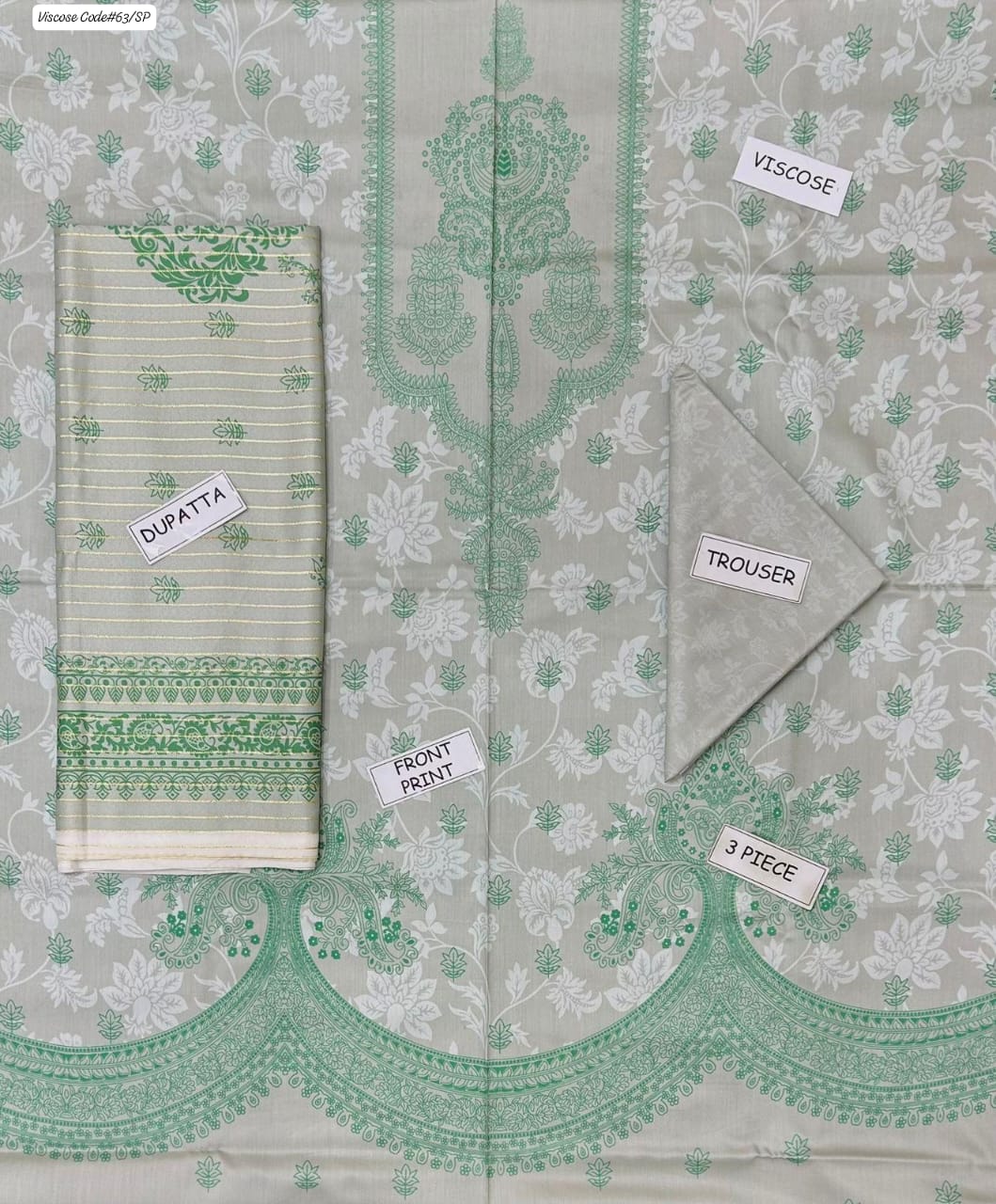 H-M- PREMIUM VISCOSE DIGITAL PRINT 3 PIECE SUIT