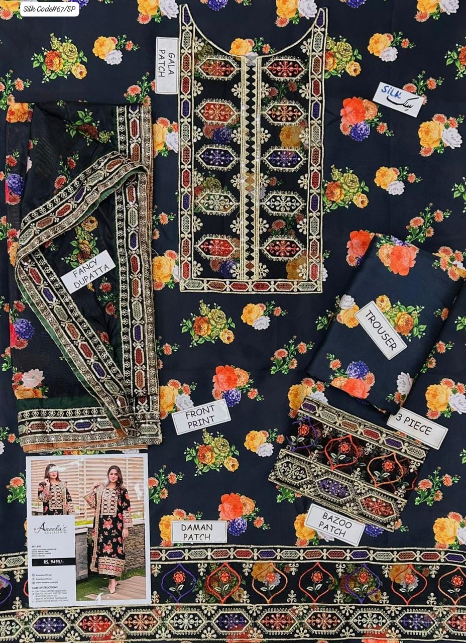 ANEELA'S HIT CODE PREMIUM QUALITY SILK