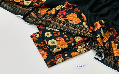 PREMIUM KHADDAR 3 PIECEC SUIT