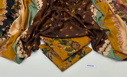 PREMIUM KHADDAR 3 PIECEC SUIT