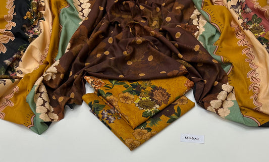 PREMIUM KHADDAR 3 PIECEC SUIT