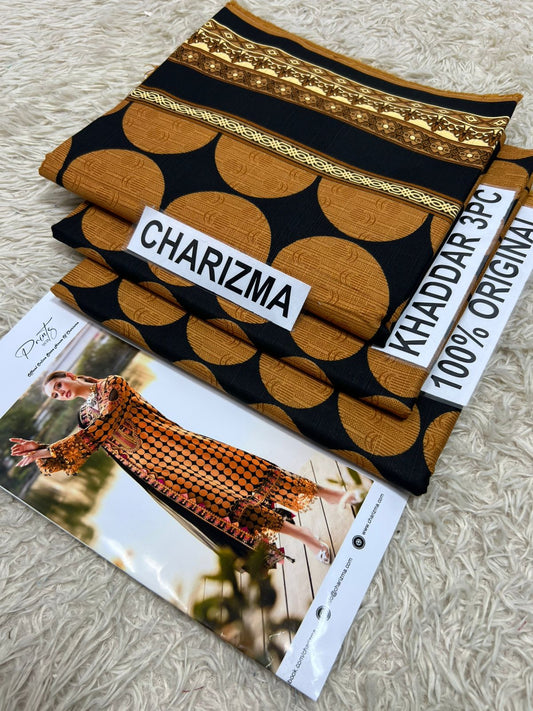 PREMIUM CHARIZMA KHADDAR 3 PIECEC SUIT