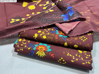 PREMIUM KHADDAR 3 PIECEC SUIT