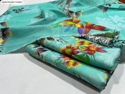 PREMIUM KHADDAR 3 PIECEC SUIT