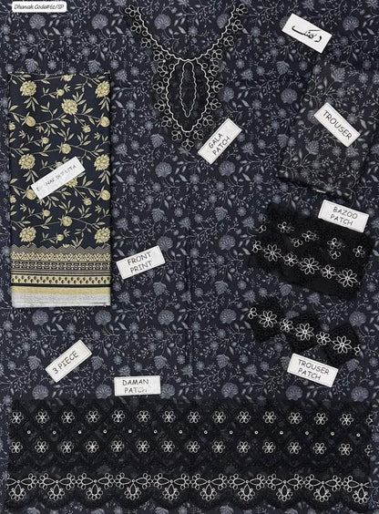 IZNIK | DHANAK 3 PIECE DIGITAL PRINT UNSTITCHED WINTER SUIT