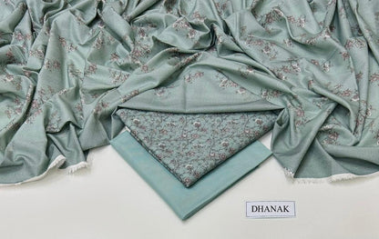 DHANAK 3 PIECE DIGITAL PRINT UNSTITCHED WINTER SUIT
