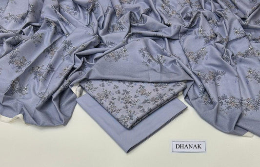 DHANAK 3 PIECE DIGITAL PRINT UNSTITCHED WINTER SUIT