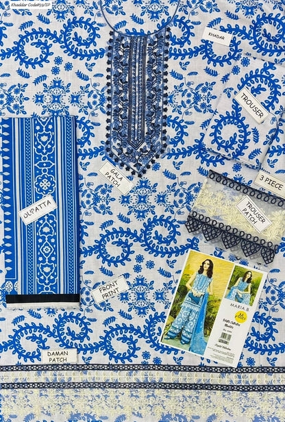 PREMIUM MARIA. B  DIGITAL KHADDAR 3PC SUIT