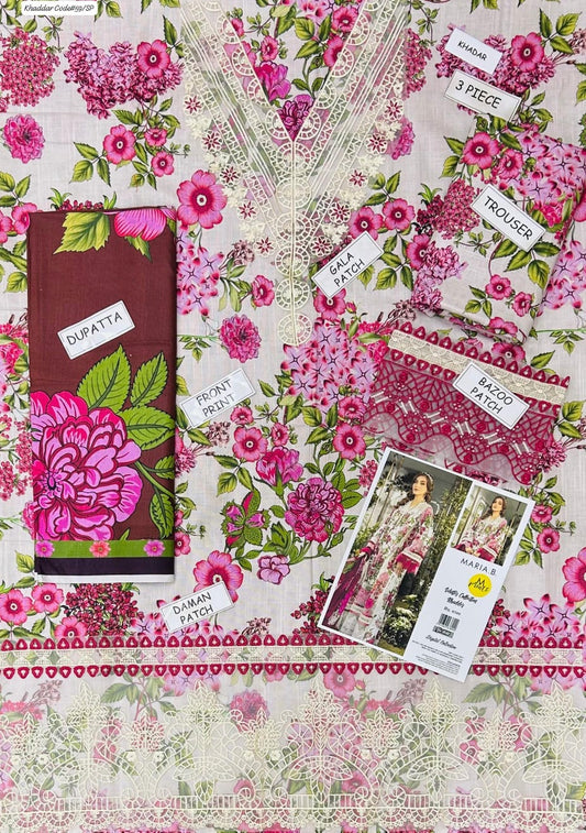 PREMIUM MARIA. B DIGITAL KHADDAR 3PC SUIT