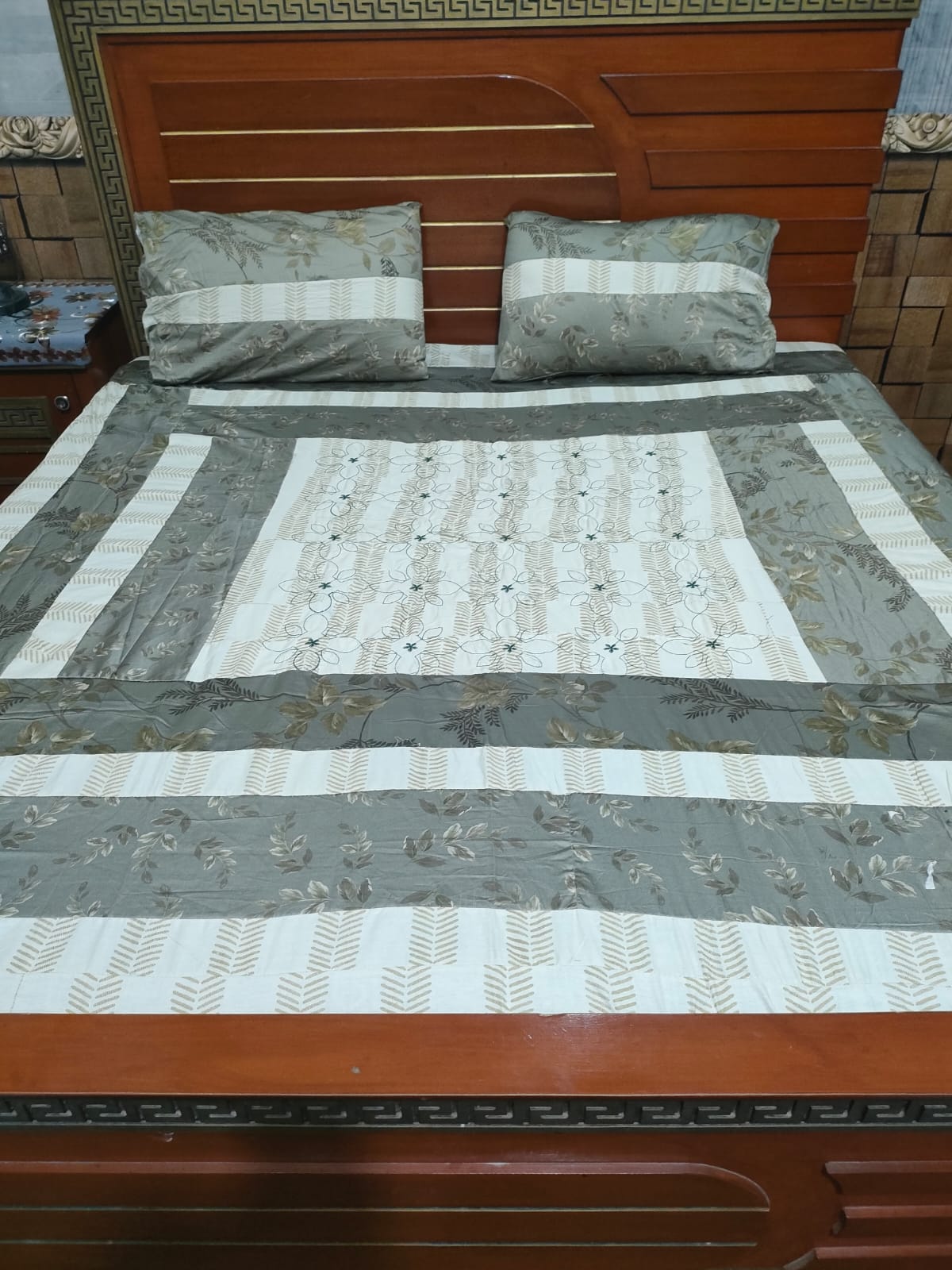 PREMIUM KINGSIZE 3PIECE COTTON SATIN BEDSHEET