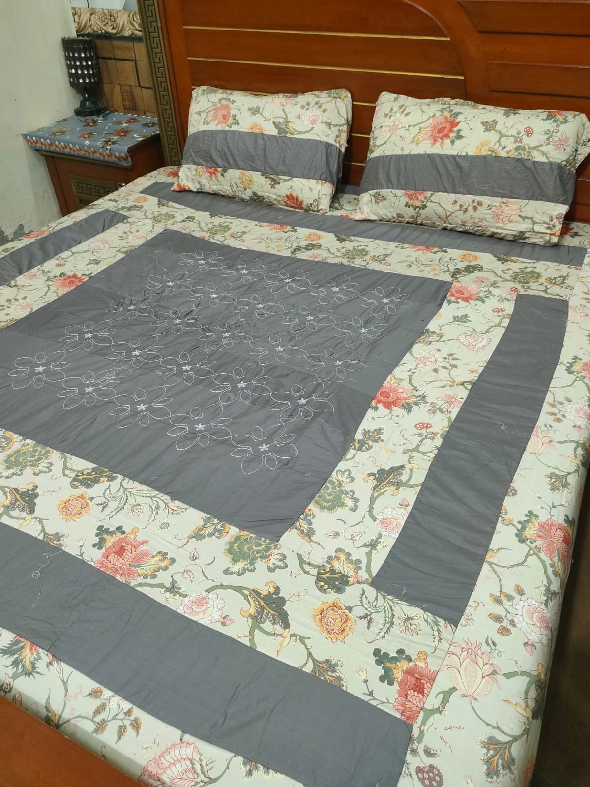 PREMIUM KINGSIZE 3PIECE COTTON SATIN BEDSHEET