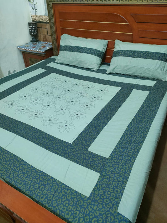 PREMIUM KINGSIZE 3PIECE COTTON SATIN BEDSHEET