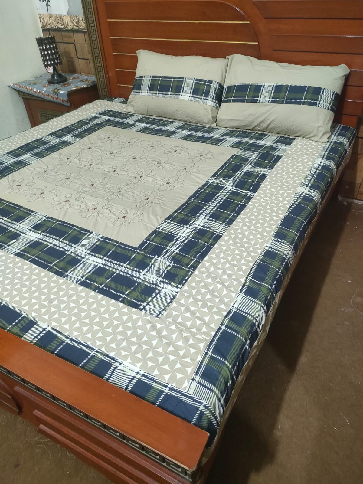 PREMIUM KINGSIZE 3PIECE COTTON SATIN BEDSHEET