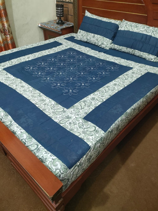 PREMIUM KINGSIZE 3PIECE COTTON SATIN BEDSHEET