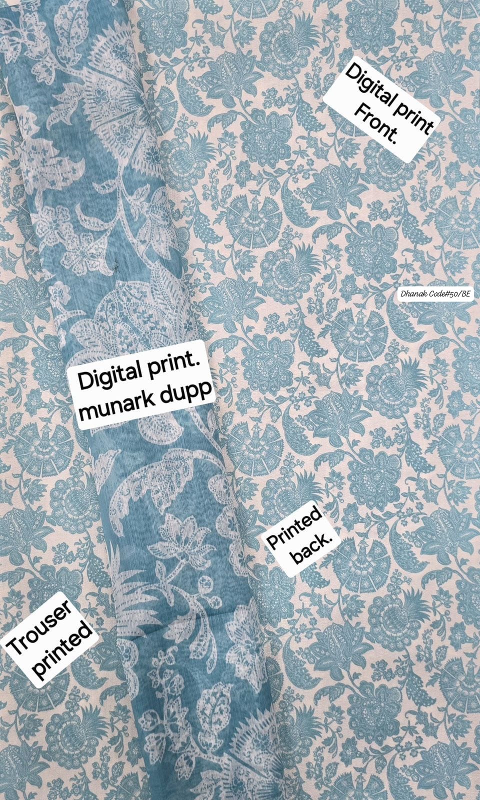 DHANAK | 3 PIECE DIGITAL PRINT UNSTITCHED WINTER SUIT