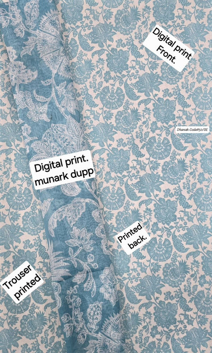 DHANAK | 3 PIECE DIGITAL PRINT UNSTITCHED WINTER SUIT