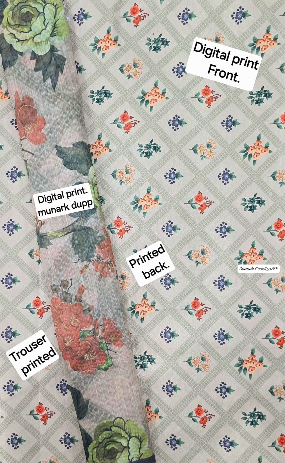 DHANAK | 3 PIECE DIGITAL PRINT UNSTITCHED WINTER SUIT