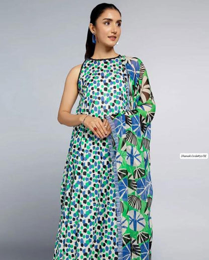 DHANAK | 3 PIECE DIGITAL PRINT UNSTITCHED WINTER SUIT