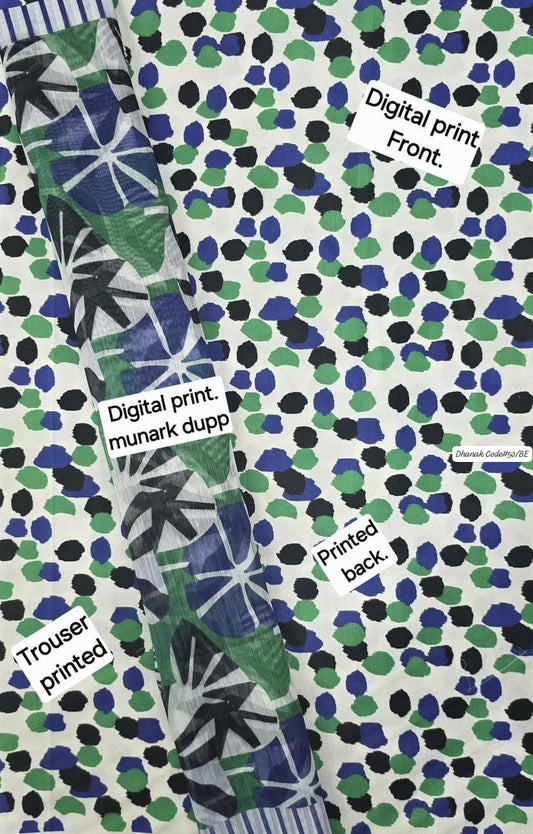 DHANAK | 3 PIECE DIGITAL PRINT UNSTITCHED WINTER SUIT