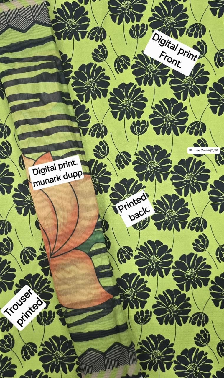 DHANAK | 3 PIECE DIGITAL PRINT UNSTITCHED WINTER SUIT