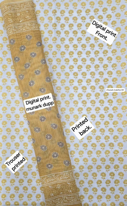 DHANAK | 3 PIECE DIGITAL PRINT UNSTITCHED WINTER SUIT