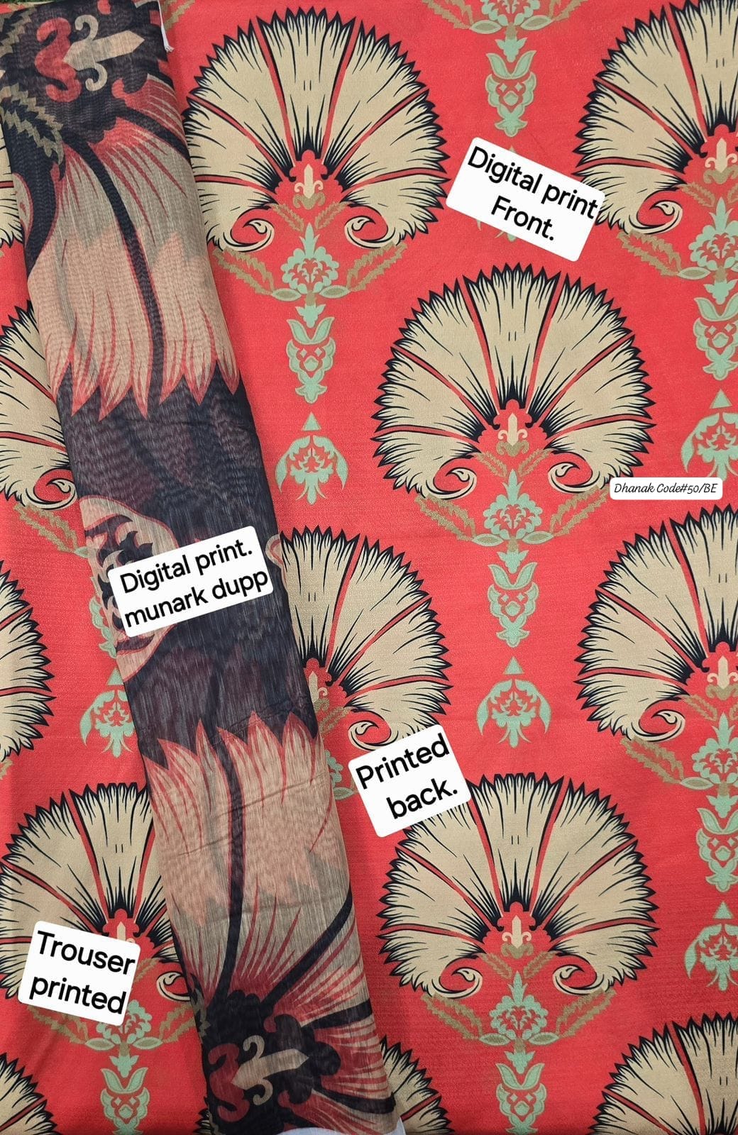 DHANAK | 3 PIECE DIGITAL PRINT UNSTITCHED WINTER SUIT