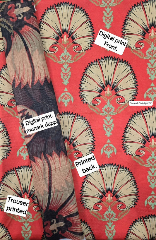 DHANAK | 3 PIECE DIGITAL PRINT UNSTITCHED WINTER SUIT